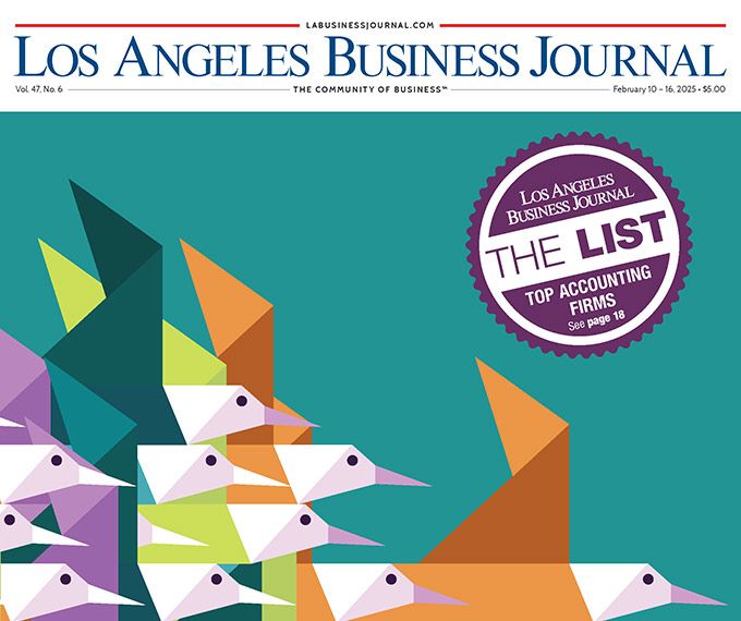 Los Angeles business journal cover